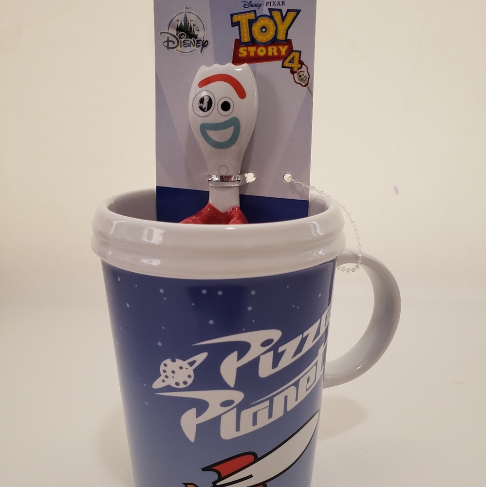 Toy Story 4 Forky Pizza Planet Mug  Spoon Set
